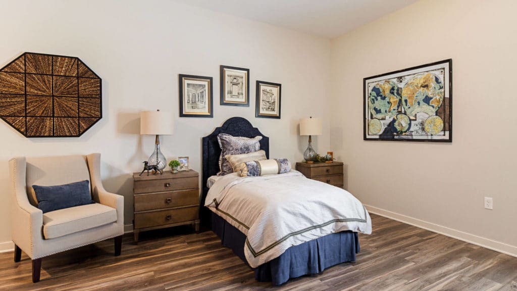 model bedroom at Traditions of Smyrna