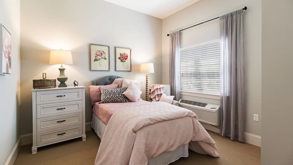 model bedroom at Traditions of Smyrna