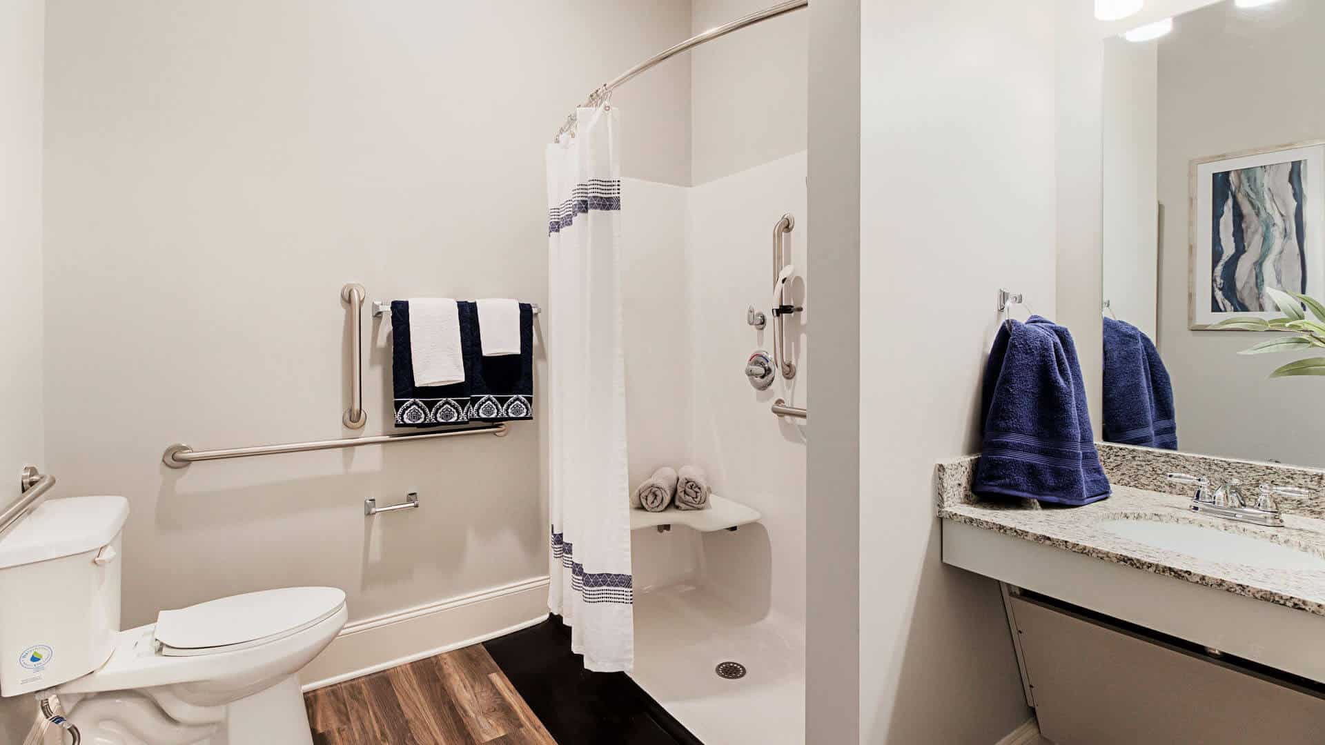 Model bathroom