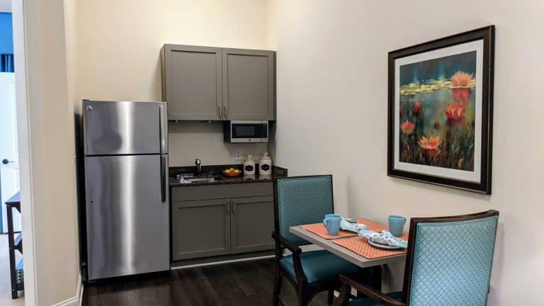 Model kitchen at Vitality Living Milton