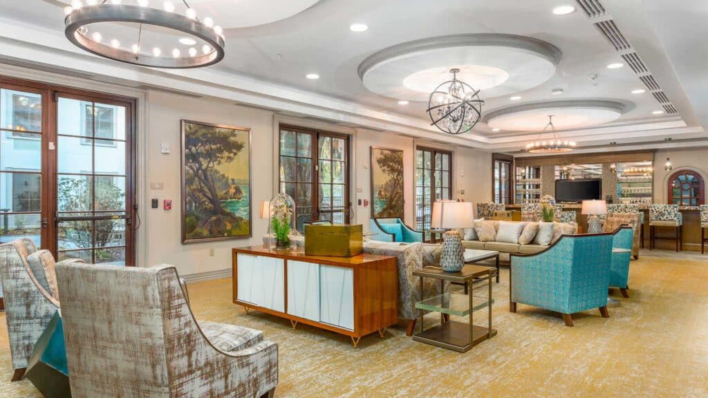 Common area at Vitality Living Frederica on St. Simons Island, GA