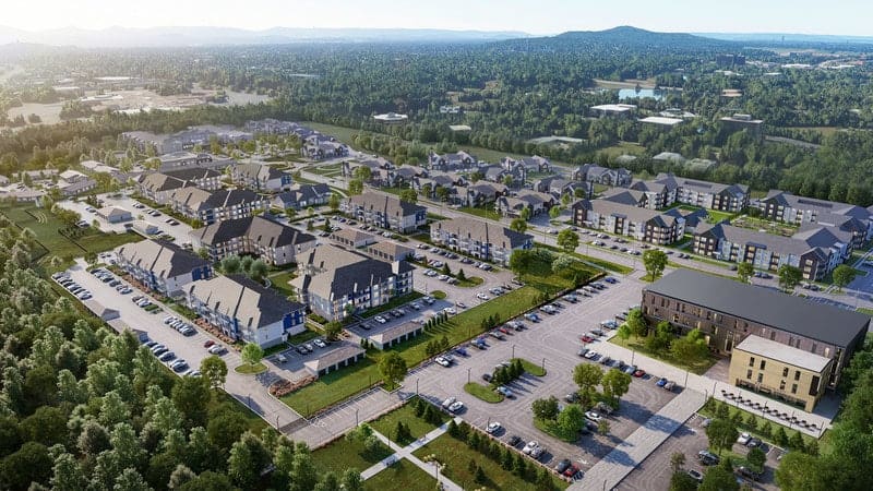 Upland Park, the first master-planned mixed-use project by Nicol Investment, will feature multifamily and senior-living residences, restaurants, retail, office and entertainment, with ample public green space.