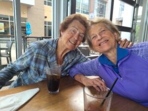 Friends at a restaurant