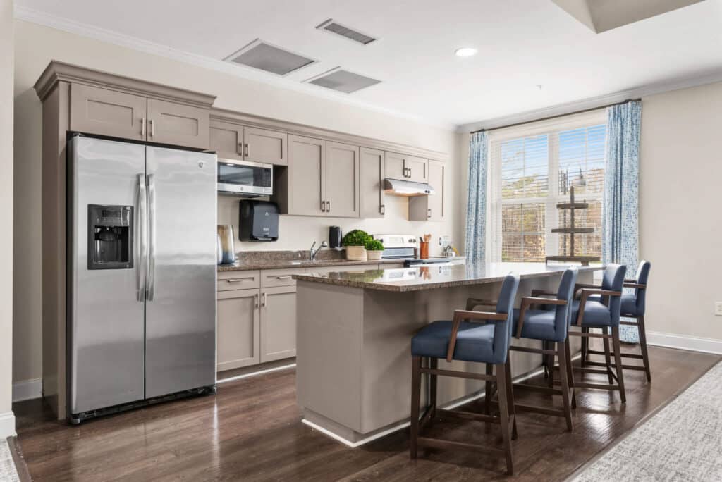 apartment kitchen with appliances