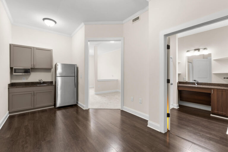 assisted living and memory care apartment kitchen