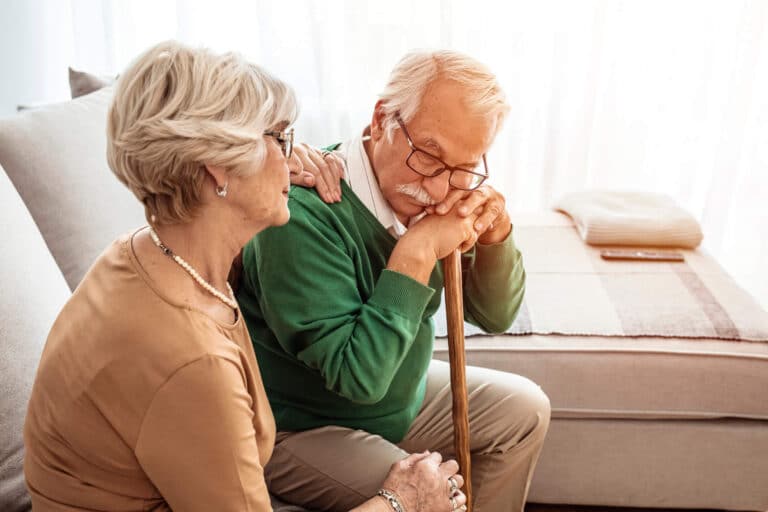 Two people contemplating something