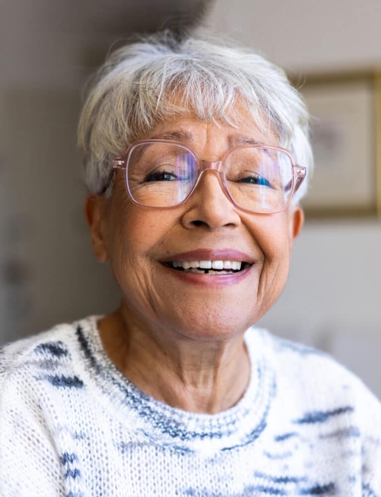 Vitality Living Franklin resident smiling