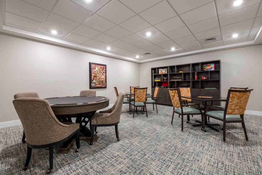 Smyrna retirement living activities room