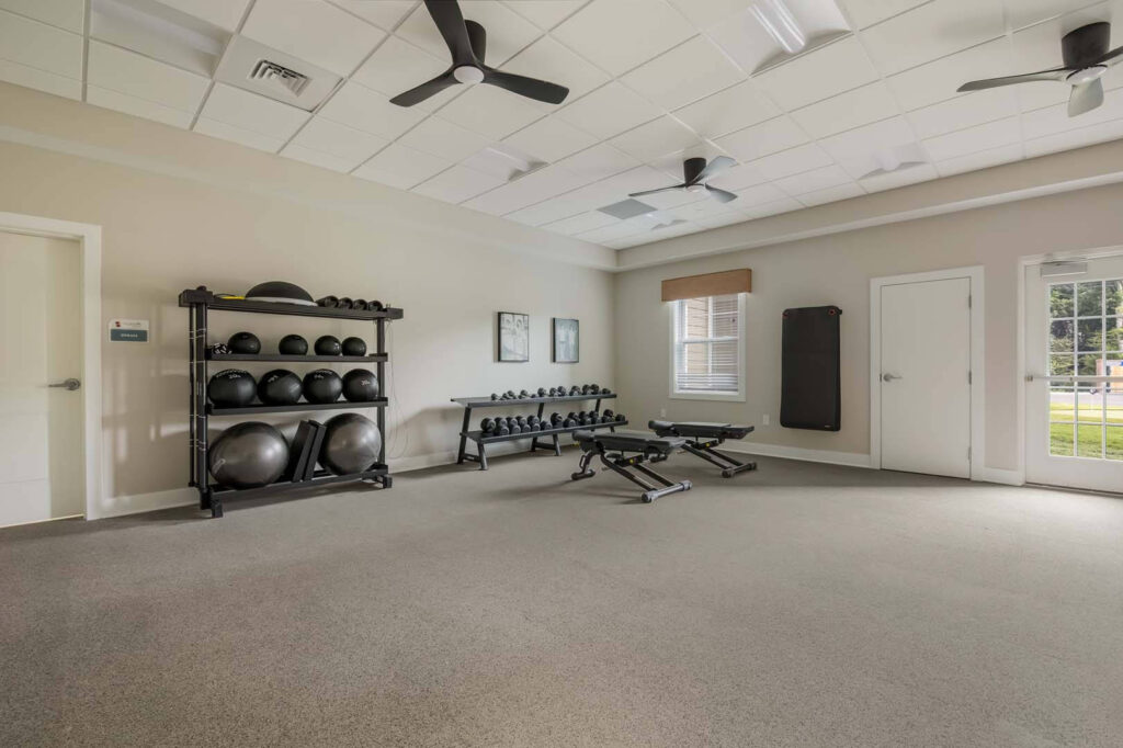 Smyrna retirement living fitness center and gym