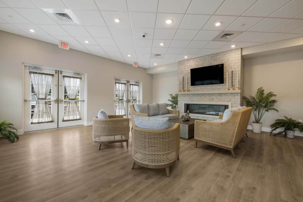 Smyrna retirement living community living room