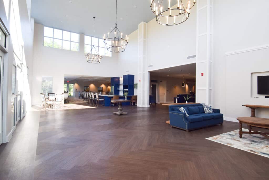 Landmark Lifestyles at Bryant atrium area