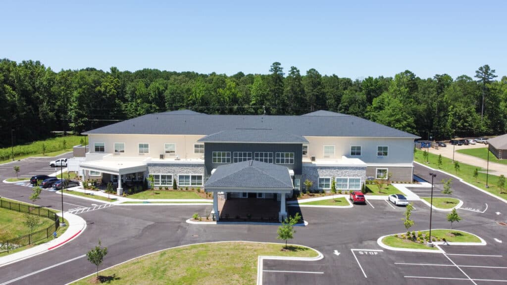 Landmark Lifestyles at Bryant drone shot