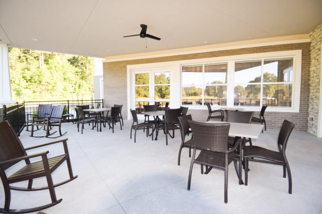 Landmark Lifestyles at Bryant patio 1