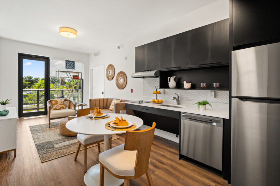 Open kitchen unit