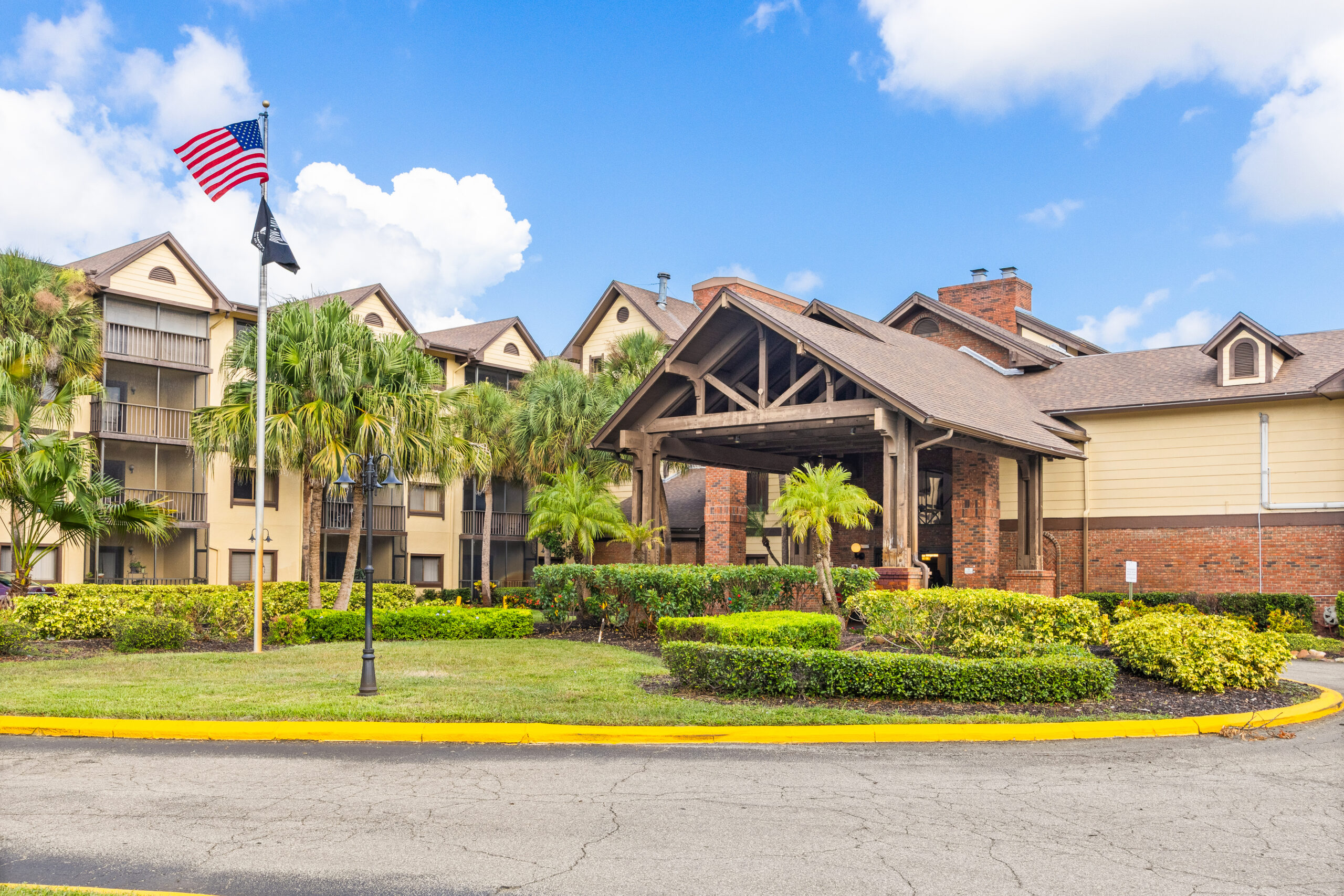 Outdoor entrance to Baypoint Village