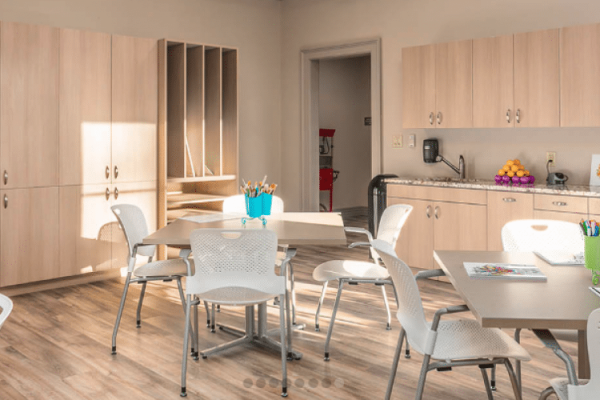 Craft room at Vitality Living Frederica on St. Simons Island, GA