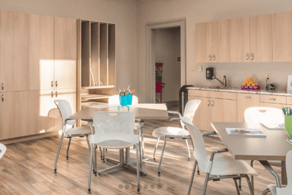 Craft room at Vitality Living Frederica on St. Simons Island, GA