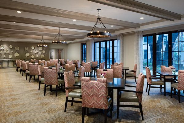 Dining area at Vitality Living Frederica on St. Simons Island, GA