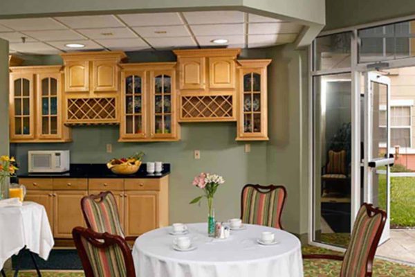 Eating Area with chars and tables