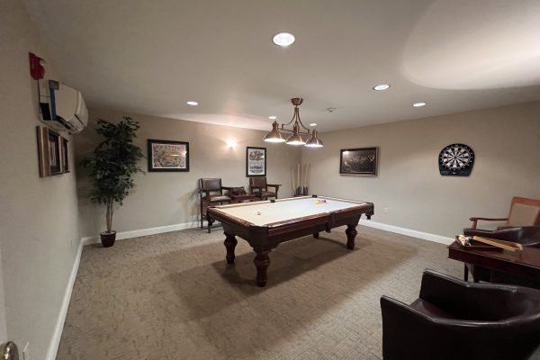 billards room at Vitality Living Hendersonville