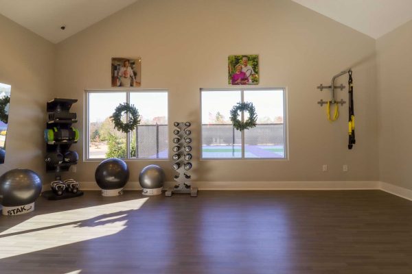 Group exercise room at Vitality Living Madison