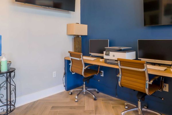 Computer station at Vitality Living Madison