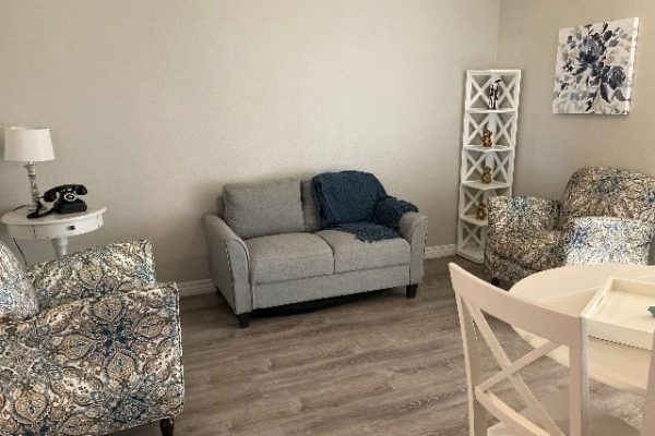 Sitting area for model room