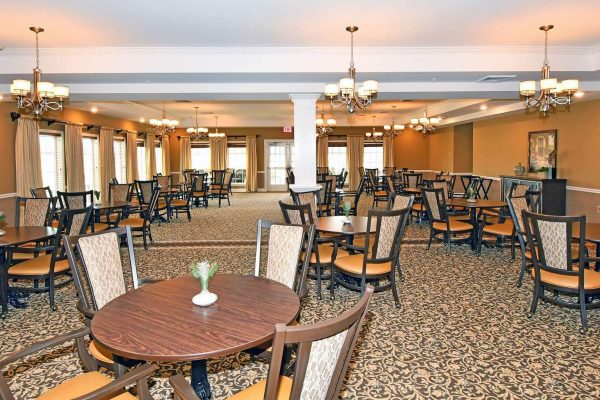 Dining hall with lots of seats