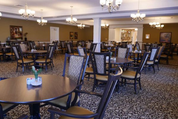 Dining hall with lots of seats