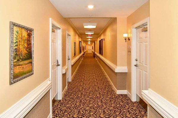 Hallway to residents' rooms