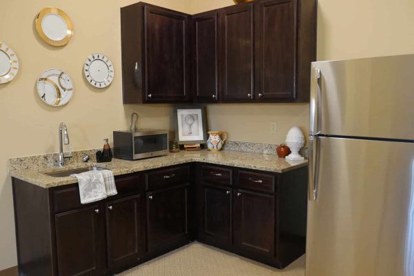 Kitchen equipped with appliances