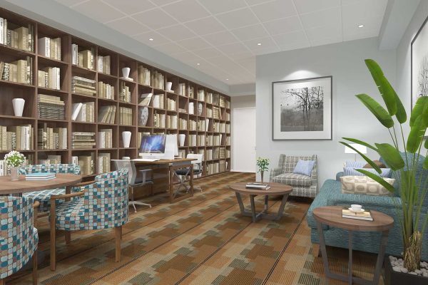 Library at Landmark Lifestyles At Tupelo