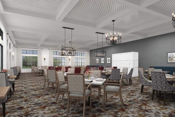 Senior Living Dining Room Rendering