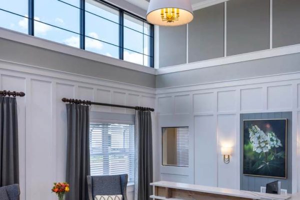 Apartment complex lobby