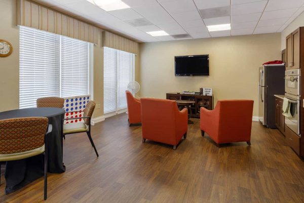 Community Kitchen with entertainment options
