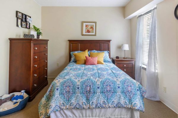 Furnished model bedroom