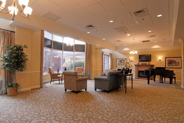 Community living room at Vitality Living Arlington