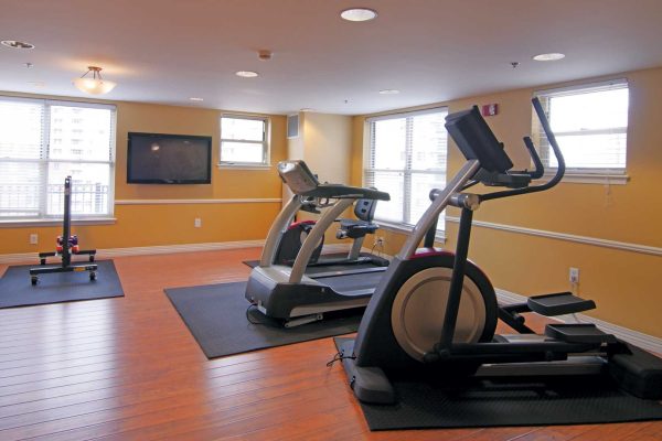 Fitness room at Vitality Living Arlington