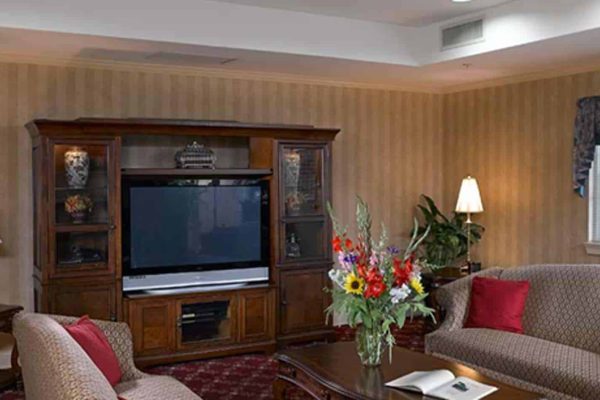 Common Area with TV and couches