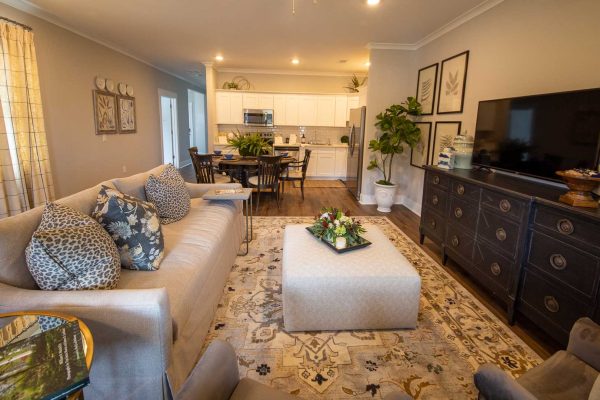 Living Room with couch and TV